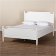 Baxton Studio Mariana White Finished Wood Queen Size Platform Bed