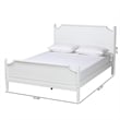 Baxton Studio Mariana White Finished Wood Queen Size Platform Bed