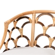 Baxton Studio Aster Modern Bohemian Natural Brown Rattan Armchair