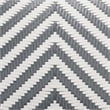 Baxton Studio Shai Gray and White Weaving and Natural Rattan Bistro Chair