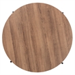 Baxton Studio Umar Brown Finished Wood and Black Metal Coffee Table