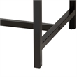 Baxton Studio Jacinth Two-Tone Brown Wood and Black Metal 2-Drawer Console Table