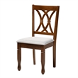Baxton Studio Maya Grey Fabric and Walnut Brown Wood 7-Piece Dining Set
