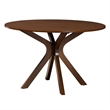 Baxton Studio Maya Grey Fabric and Walnut Brown Wood 7-Piece Dining Set