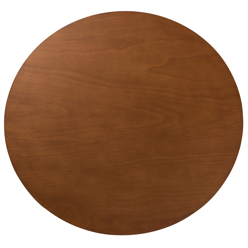 Baxton Studio Maya Grey Fabric and Walnut Brown Wood 7-Piece Dining Set