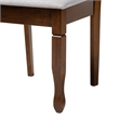 Baxton Studio Maya Grey Fabric and Walnut Brown Wood 7-Piece Dining Set