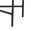 Baxton Studio Savion Walnut Brown Finished Wood and Black Metal Console Table
