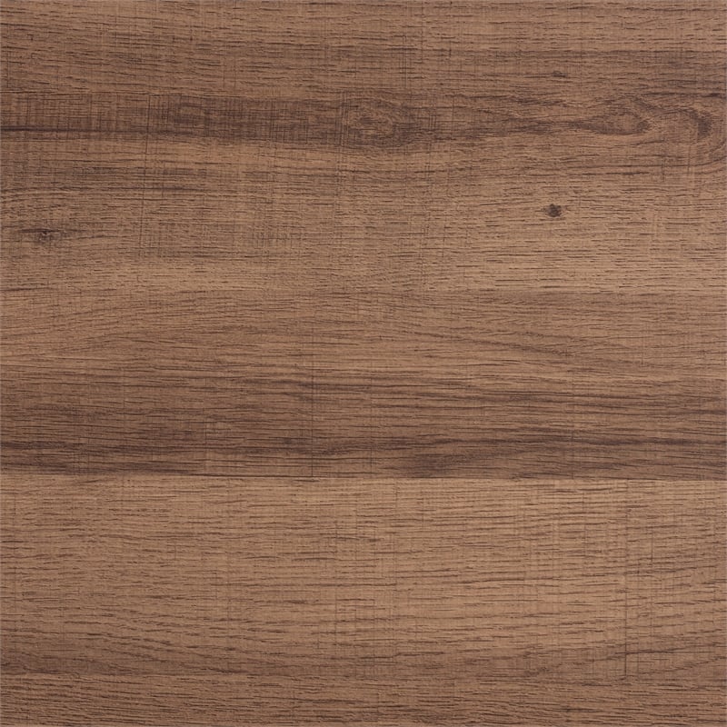 Baxton Studio Savion Walnut Brown Finished Wood and Black Metal Coffee Table