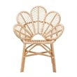 Baxton Studio Bianca Modern Bohemian Natural Brown Rattan Flower Chair