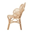 Baxton Studio Bianca Modern Bohemian Natural Brown Rattan Flower Chair