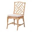 Baxton Studio Rio Modern Bohemian Natural Brown Rattan Dining Chair
