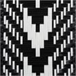 Baxton Studio Wallis Two-Tone Black and White Weaving and Rattan Dining Chair