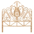 Baxton Studio Caelinus Natural Brown Rattan Queen Size Standalone Headboard