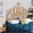 Baxton Studio Caelinus Natural Brown Rattan Queen Size Standalone Headboard