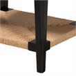 Baxton Studio Freya Modern Bohemian Black Finished Bayur Wood End Table