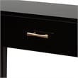 Baxton Studio Freya Black Finished Bayur Wood 1-Drawer Console Table