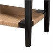 Baxton Studio Freya Black Finished Bayur Wood 1-Drawer Console Table