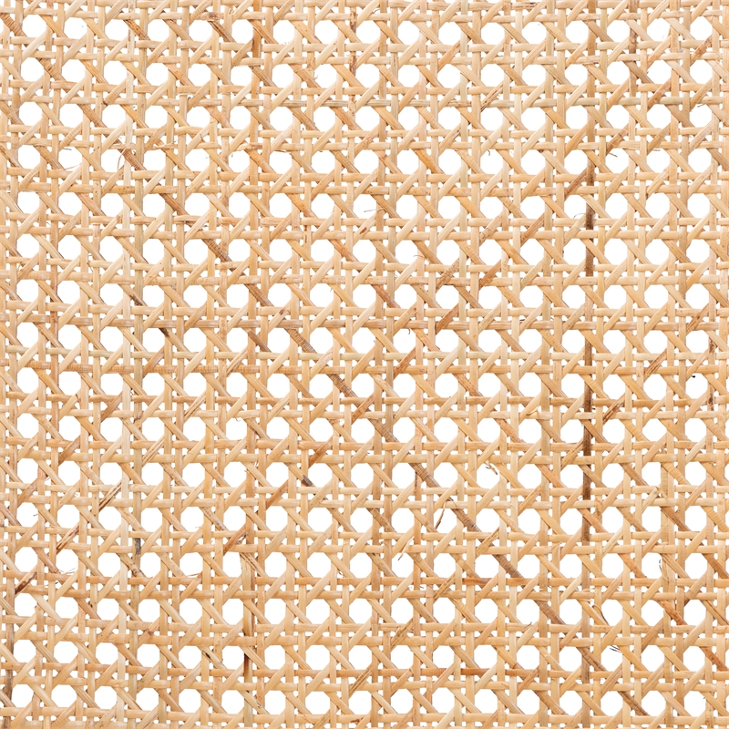 Baxton Studio Neah Japandi White Wood and Natural Rattan Dining Chair