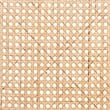 Baxton Studio Neah Japandi White Wood and Natural Rattan Dining Chair