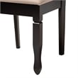 Baxton Studio Ruby Beige Fabric and Dark Brown Wood 5-Piece Dining Set