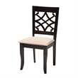 Baxton Studio Thea Beige Fabric and Dark Brown Wood 5-Piece Dining Set