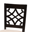 Baxton Studio Thea Beige Fabric and Dark Brown Wood 5-Piece Dining Set