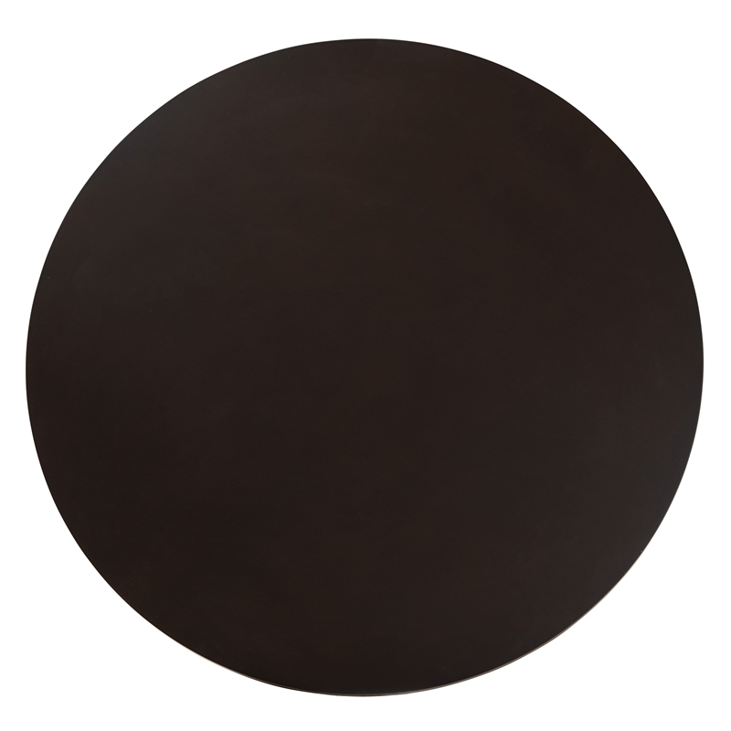 Baxton Studio Bruna Dark Brown Faux Leather and Brown Wood 5-Piece Dining Set