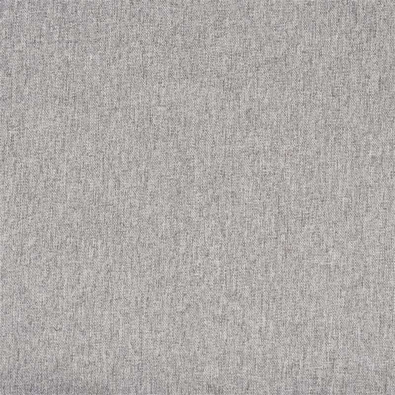 Baxton Studio Hanson Light Grey Fabric and Walnut Brown Finished Wood Ottoman