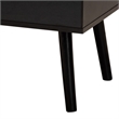 Baxton Studio Roden Two-Tone Black and Brown Wood Coffee Table with Compartment