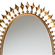 Baxton Studio Rogier Antique Goldleaf Metal Accent Wall Mirror