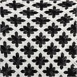 Baxton Studio Ambre French Black and White Weaving Natural Rattan Bistro Chair