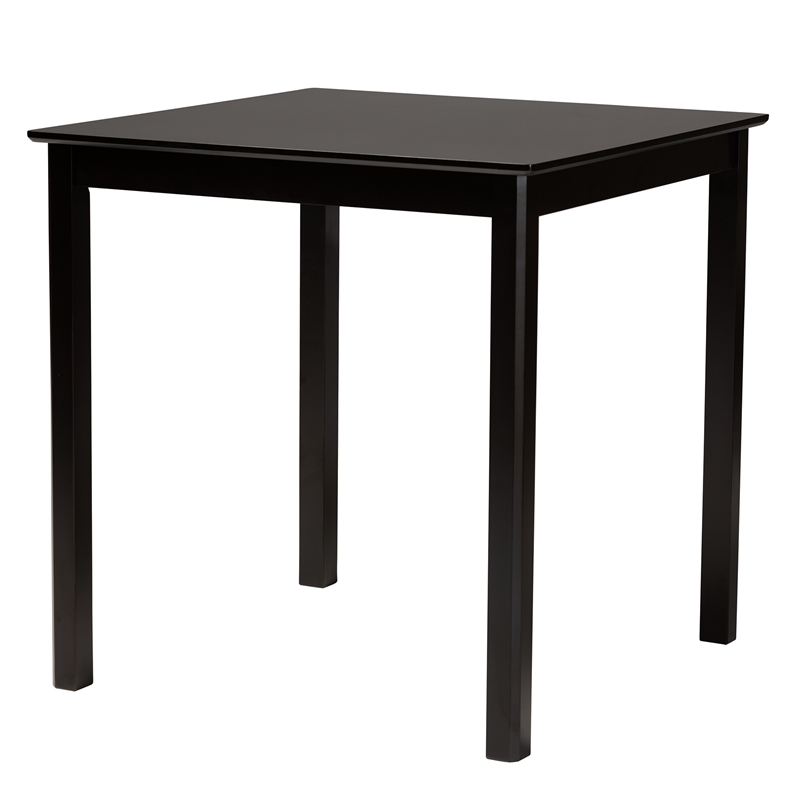 Baxton Studio Genesis Gray Fabric and Dark Brown Wood 5-Piece Pub Set