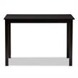 Baxton Studio Eveline Modern Espresso Brown Finished Wood 43-Inch Dining Table