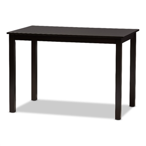 Baxton Studio Eveline Modern Espresso Brown Finished Wood 43-Inch Dining Table