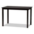 Baxton Studio Eveline Modern Espresso Brown Finished Wood 43-Inch Dining Table