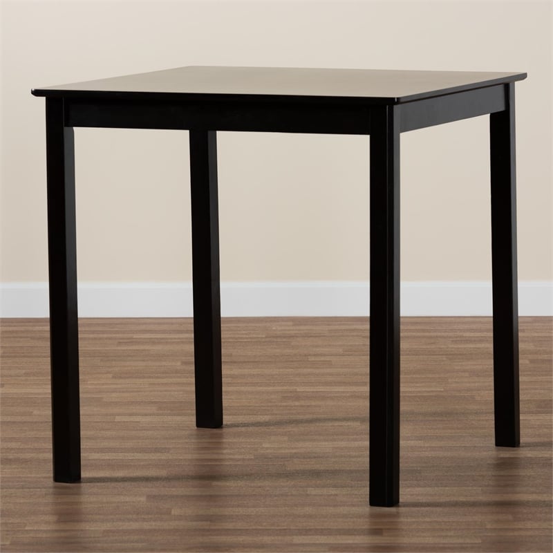 Baxton Studio Lenoir Espresso Brown Finished Wood Counter Height Pub Table