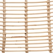 Baxton Studio Manhattan Natural Brown Rattan and Black Metal Dining Chair