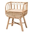 Baxton Studio Panchali Modern Bohemian Natural Brown Rattan Nightstand