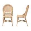 Baxton Studio Jelita Modern Bohemian Natural Brown Rattan Dining Chair