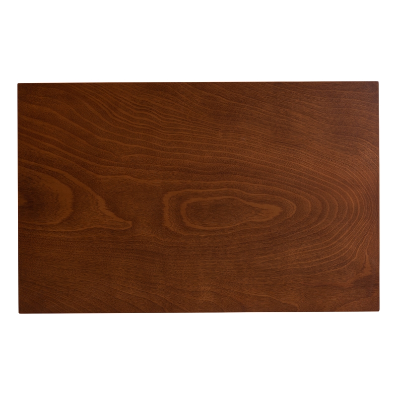 Baxton Studio Olympia Grey Fabric and Walnut Brown Wood 5-Piece Dining Set