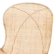 Baxton Studio Sabelle Japandi Natural Brown Mahogany and Rattan Dining Chair