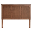 Baxton Studio Alarice Ash Walnut Finished Wood Queen Size Headboard