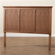Baxton Studio Alarice Ash Walnut Finished Wood Queen Size Headboard
