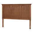 Baxton Studio Alarice Ash Walnut Finished Wood Queen Size Headboard