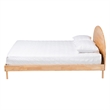 Baxton Studio Denton Natural Brown Finished Wood Queen Size Platform Bed