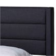 Baxton Studio Braylon Gray Fabric and Brown Wood Queen Storage Platform Bed