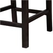 Baxton Studio Laymi Dark Brown Mahogany Wood and Seagrass Counter Stool