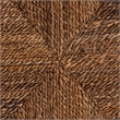 Baxton Studio Laymi Dark Brown Mahogany Wood and Seagrass Counter Stool
