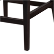 Baxton Studio Lingga Dark Brown Mahogany Wood and Natural Rattan Counter Stool