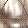 Baxton Studio Sabelle Japandi Gray Rattan and Black Metal Dining Chair